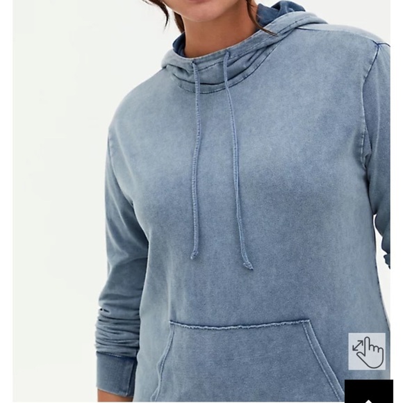 Torrid Vintage Indigo Mineral Wash French Terry Hoodie Dress NWT - Picture 3 of 8